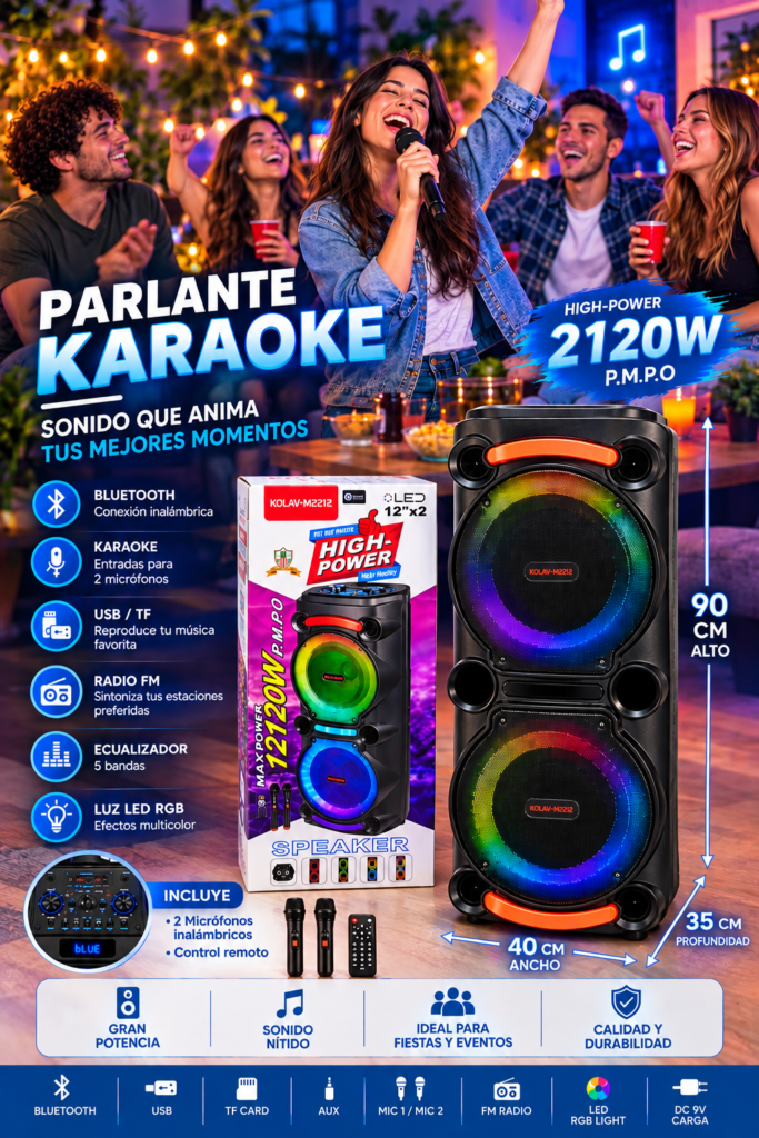 BOCINA KARAOKE M2212