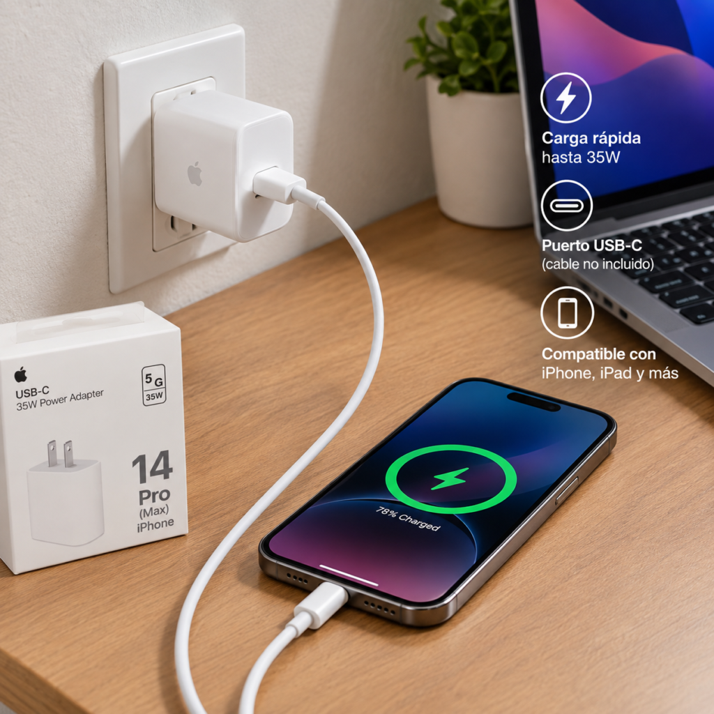 CARGADOR IPHONE 14PRO-MAX   AD 35W 2