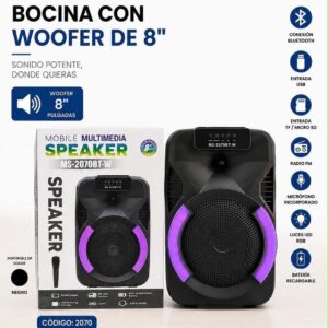 BOCINA CON WOOFER DE 8" 2070