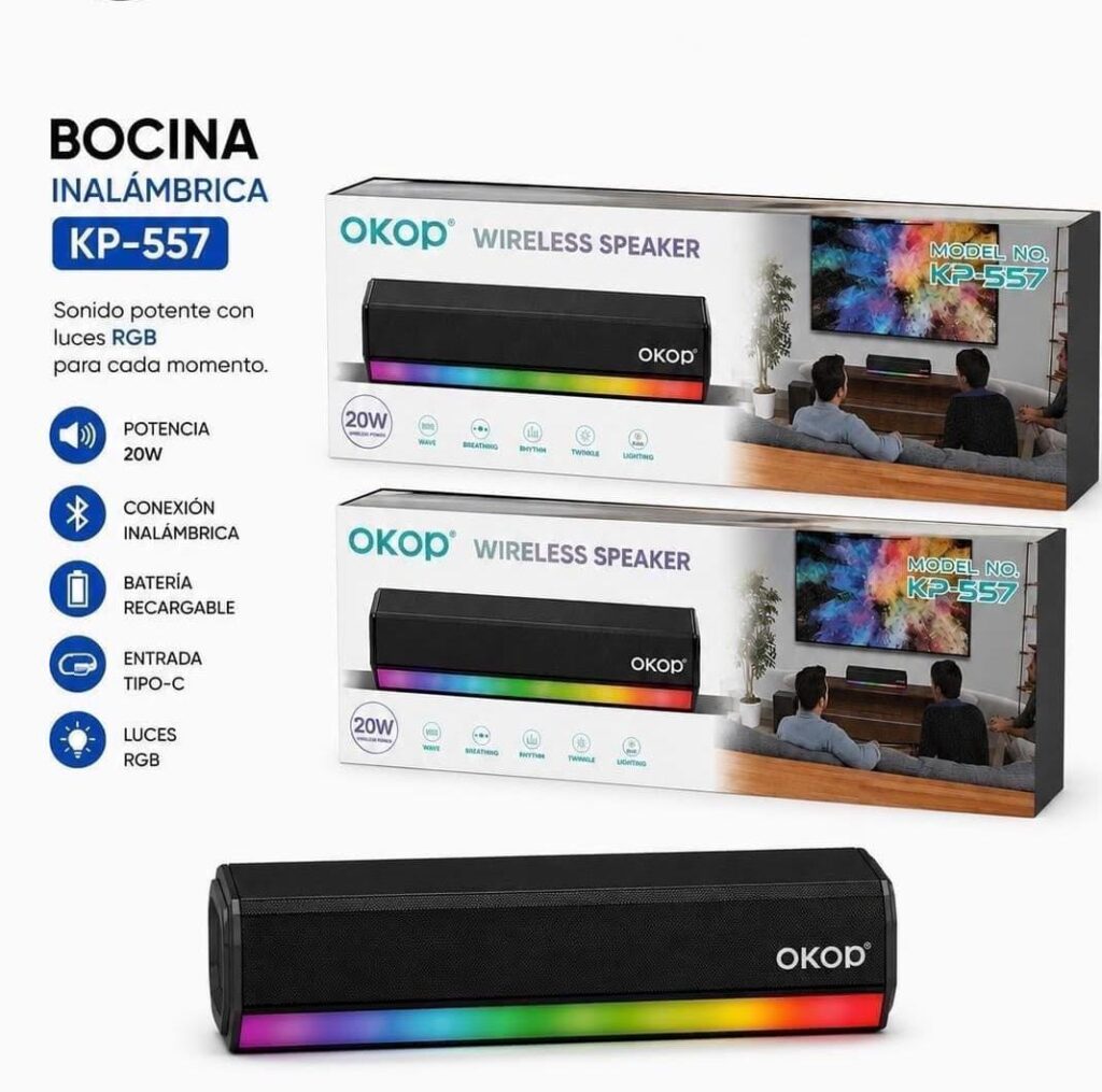 BOCINA INALAMBRICA OKOP KP-557