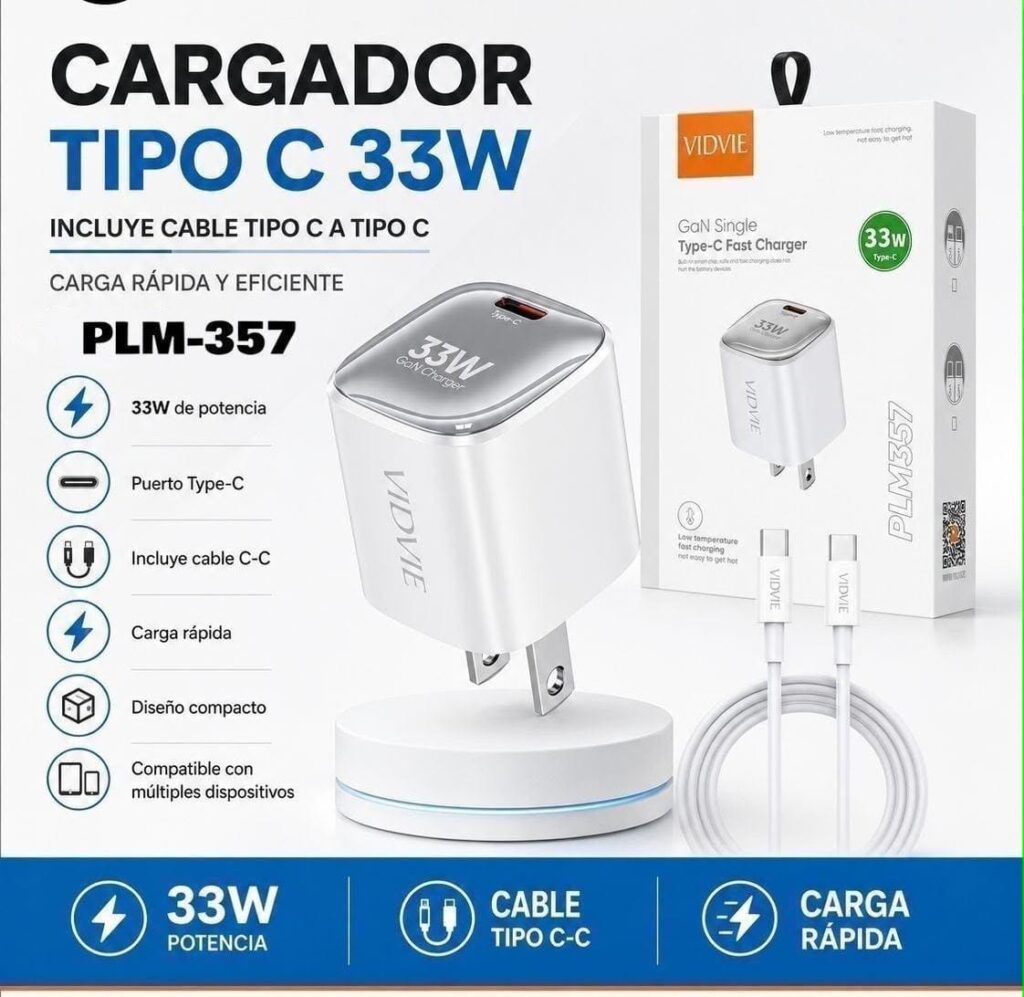 CARGADOR TIPO C 33W