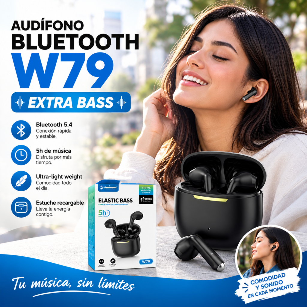 AUDIFONO BLUETOOTH W79