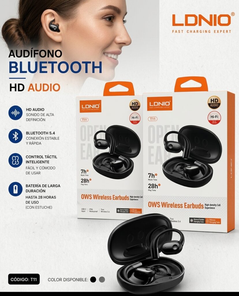 AUDIFONOS BLUETOOTH  LDNIO  BT-T11