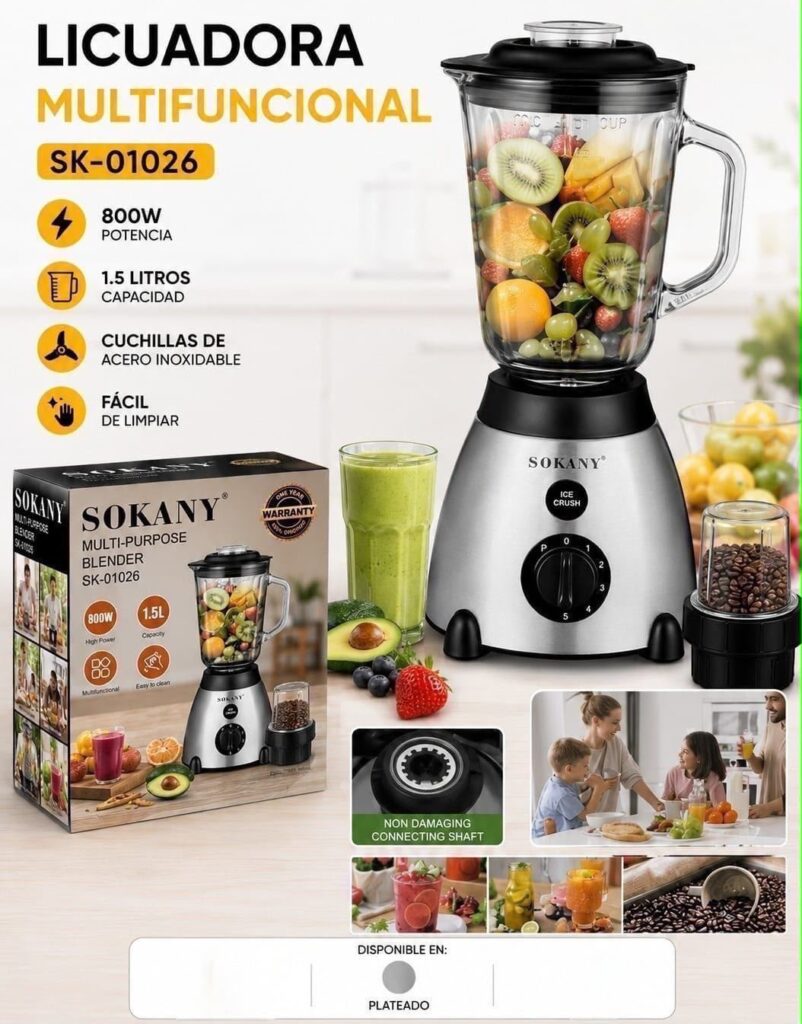 LICUADORA SOKANY :SK-01026